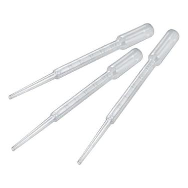Imagem de Kit com 1000 Pipeta de Pasteur Graduada não Esteril Descartavel 3mL - 