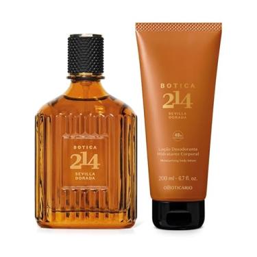 Imagem de Combo Botica 214 Sevilla Dorada: Eau de Parfum Fougére Aromático 75ml + Loção Corporal 200ml