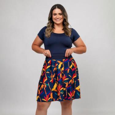 Imagem de Maiô Macaquinho +saída de Praia Plus Size Natação Piscina Hidroginásti