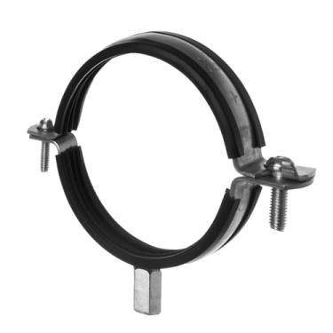 Imagem de TURvent Gancho de tubo de 7,6 cm - Suporte de montagem de aço galvanizado - Braçadeira de duto com junta de borracha e rosca M8/M10 - Suportes de suporte de metal para sistema HVAC de dutos