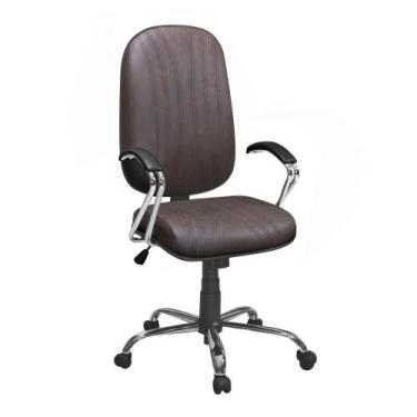 Imagem de Cadeira Presidente Max Giratória Plus Base Cromada - CASA H