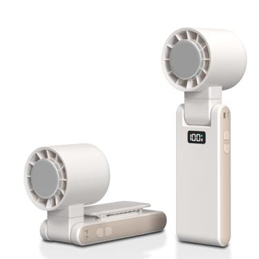Imagem de OTPEIR Ventilador turbo portátil portátil com tecnologia de resfriamento, display digital, controle de 100 velocidades, ventilador pessoal recarregável para atividades ao ar livre, viagens, trabalho