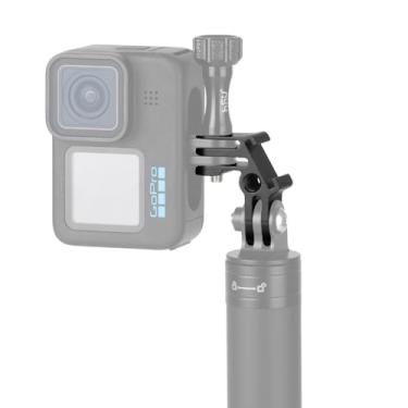 Imagem de HSU Suporte vertical de alumínio para GoPro Pro, adaptador de direção de sapata fria de 90 graus, adaptador de montagem de tripé com orifício de parafuso de 1/4-20 para GoPro Hero 13/12/11/10/9/8/7/6