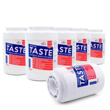 Imagem de Filtro de substituição Clear Choice para filtro GE MWF GWF compatível com WF287 EFF-6013A FMG-1 FMG1 filtro de água para geladeira, NSF/ANSI 42, caixa com 6, feito nos EUA