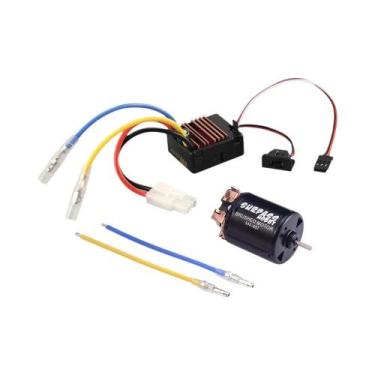 Imagem de 1/10 RC Off-road Racing Car Truck Motor Escovado 13T-80T Com 60A ESC 5