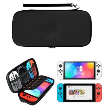 Imagem de Case de Proteção para Nintendo Switch, Estojo de Viagem com Compartimentos (preto)