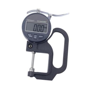 Imagem de IEUDNS Medidor de espessura digital Medidor de espessura Régua de medição eletrônica de alta precisão automático para papel, tecido, chapa metálica, 14cmx9.5cm