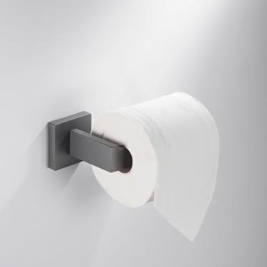 Imagem de Acessórios para banheiro, toalheiro, suporte para papel higiênico, arma, gancho para toalha cinza, aço inoxidável, montagem na parede do quarto, conjunto de acessórios para banho (suporte para pa