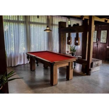 Imagem de Mesa de Sinuca/bilhar - 2,52x1,40 - Madeira maciça - Bordo