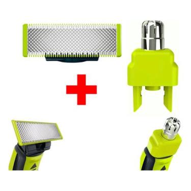 Imagem de Lâmina Refil + Aparador Nasal P Barbeador Oneblade Philips - One Blade