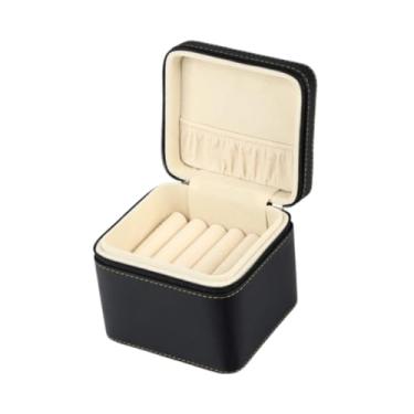 Imagem de Dynwave Caixa de apresentação para pulseiras, 5 compartimentos, organizador de joias para presentes, aniversários de casamento, lojas de varejo, Preto