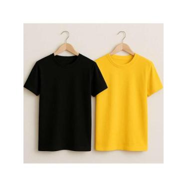 Imagem de Kit 2 Camisetas Básicas Streetwear Camisa T-Shirt Masculina Slim  Algo