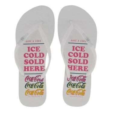 Imagem de Chinelo Coca Cola Here Feminino Branco