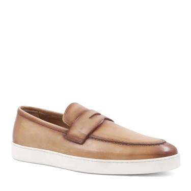 Imagem de Bruno Magli Sapato masculino de couro italiano Prato, Cinzento-acastan, 40