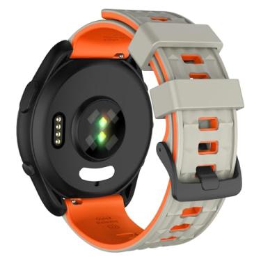 Imagem de OVERSTEP Pulseira de relógio Garmin Forerunner 265/Forerunner 255, pulseiras de substituição de silicone macio de 22 mm para relógio inteligente Venu 2 Venu 3/Vivoactive 4/Coros Pace 3/Apex 2 Pro/Apex