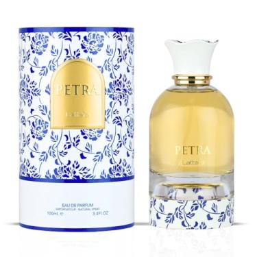 Imagem de Lattafa Petra Eau de Parfum Spray para Mulheres - 100 ml | Fragrância Tropical, Floral, Frutada e Doce | Perfume de Luxo de Longa Duração