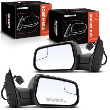 Imagem de A-Premium Par (2) espelhos retrovisores elétricos do lado do motorista e do passageiro - compatível com Chevrolet Equinox 2012 2013 2014 - Espelho retrovisor externo preto dobrável manual não aquecido