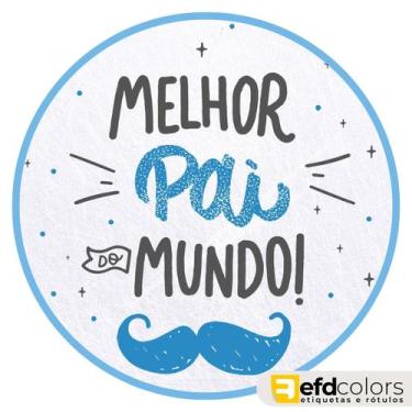 Imagem de Etiquetas Adesivo Dia Dos Pais 5cm - Kit C/100 - Efd Colors, 9