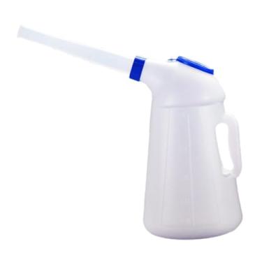 Imagem de Mqetly Jarra Medidora de óleo com Bico Longo, Portátil, Resistente E à Prova de Vazamentos, com Tampa, Dispensador de óleo para Automóveis, Veículos, 5l