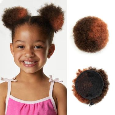 Imagem de Afro Puff Ponytail Boymia para mulheres negras 10 cm 30 g, 100% cabelo humano
