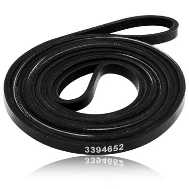 Imagem de PartsBroz Correia de transmissão 3394652 - compatível com Whirlpool Kenmore KitchenAid Roper lavadora secadora - substitui AP2946614 PS345337 26000345675 345675 4319392 8066064 B78448 TJ90LP278 LB278