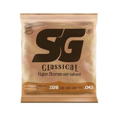 Imagem de Encordoamento P/ Violão Nylon Sg C/ Bolinha Tensão Média - Ec0214