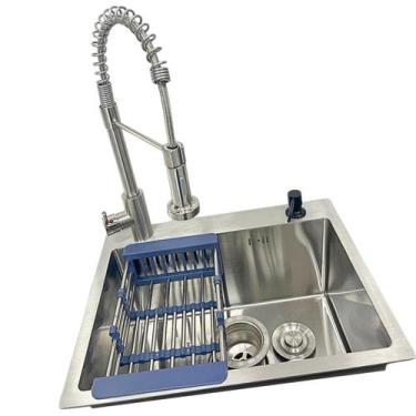 Imagem de Kit Cuba Gourmet 50x40cm + Torneira Monocomando Premium Cozinha - More