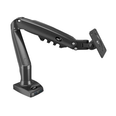 Imagem de Suporte para Monitor/TV até 35 - Articulado - Pistão a Gás - 360° Pivot - 2 Portas USB - ELG F90USB