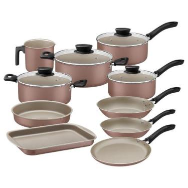 Imagem de Jogo de Panelas Tramontina Linz em Alumínio Antiaderente Starflon Max 