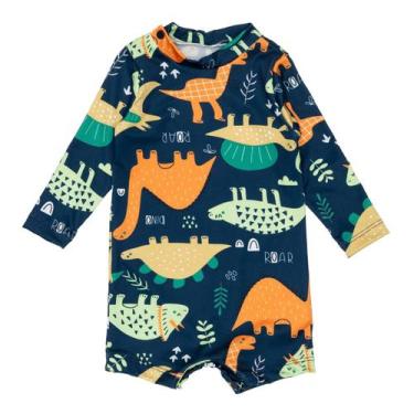 Imagem de Macaquinho Bebê Infantil Praia Com Proteção Solar Uv 50 - Jagar, Flore