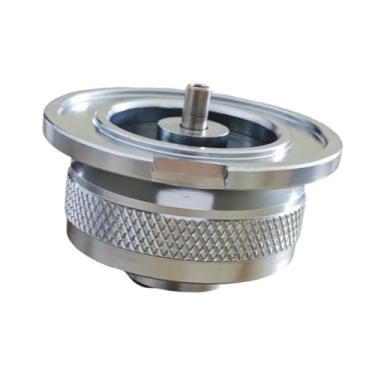 Imagem de simhoa Adaptador de tanque de gás em liga de alumínio Adaptador de botijão de butano leve Conversor de gás para cozinhar Churrasco Mochila