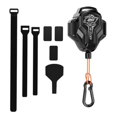 Imagem de ENLEE Alça de reboque para bicicleta de montanha para crianças, corda de reboque auto-retrátil ao ar livre para pais e filhos com um gancho (2.0 preto)