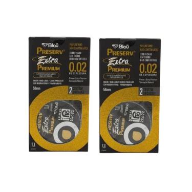 Imagem de Kit 2 Preservativo Preserv Extra Premium C/2 Camisinhas - Blau Farmace