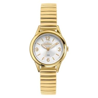 Imagem de RELOGIO CONDOR ANALO BRANCO METAL DOURADO CO2035NNW/K4K