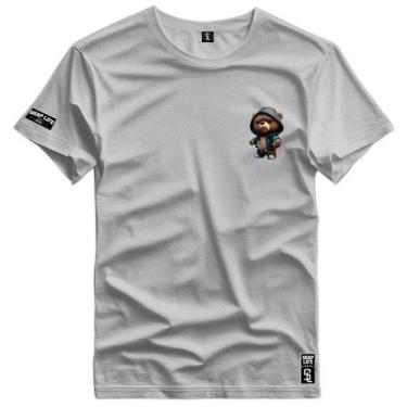 Imagem de Camiseta Coleção Little Bears PQ Urso Moletom Shap Life, G3, Cinza