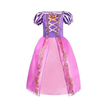 Imagem de Vestidos de Princesa para Meninas - Rapunzel, Cinderela, Bela - Festa 