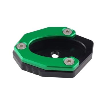Imagem de jininshengxindianzi Compatible With Z650 Z800 Z900RS Cafe Kickstand Sidestand Extension Enlarger Pad Modified Side Support Seat Small Foot Pad(Green logo Z800)