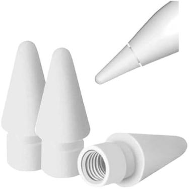 Imagem de Kit 3 Pontas Ponteira Substituição Compatível Apple Pencil 1 e 2 Geração Caneta (Hard)