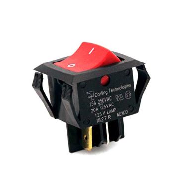 Imagem de Carling Technologies Interruptor De Balancim Iluminado Liga/Desliga 20A 125V 15A 250V Dpst