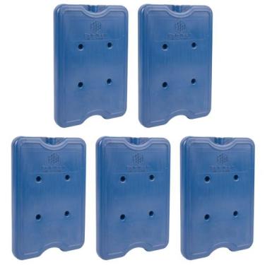 Imagem de Kit 5 Gelo Placa Gel Artificial Reutilizável Rígido 550ml - Gelotech