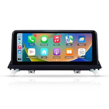 Imagem de ZBARK Rádio estéreo automotivo de 10,25 polegadas para BMW X5 CIC E70 X6 E71 2007-2010 autoradio GPS navegação carro com rádio sem fio Carplay Android 13 com Bluetooth, WiFi, SWC, link espelhado,