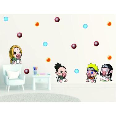 Imagem de Adesivo Decorativo Naruto Cute Baby - Goku e Esferas - Colakoala Adesi