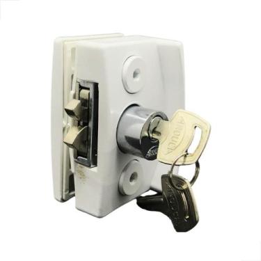 Imagem de Fechadura Modelo Blindex Janela De Correr 3532Mini Branco - AL
