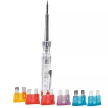 Imagem de Kit Fusível Automotivo Chave Teste Garra Jacaré Universal - Império