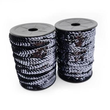 Imagem de Fio Trançado Lantejoula 6mm 50 Metros Carnaval Escolha a Cor - Macall,