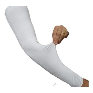 Imagem de Manguito Less Now Ciclismo Moto Proteção Solar Cores Fps+50, Branco, U