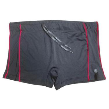 Imagem de Sunga Boxer com Friso Plus Size - Suport Fitness, Vermelho, G-2