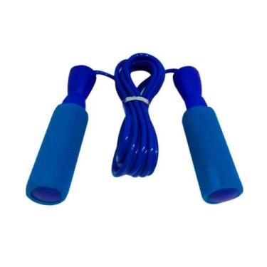 Imagem de Corda de Pular Com Rolamento Metálico  Azul - VITALISHOP