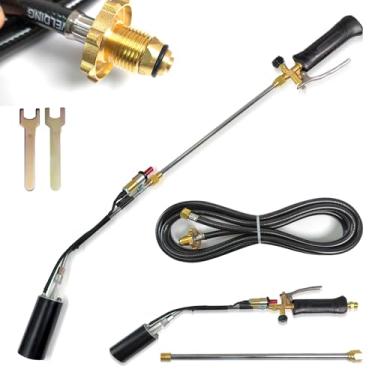 Imagem de Queimador de erva daninha de alto rendimento 1.200.000 BTU para maconha, com mangueira de 3 m, tocha com controle de chama para capina, derretimento da neve, marcação de estradas, jardim, madeira