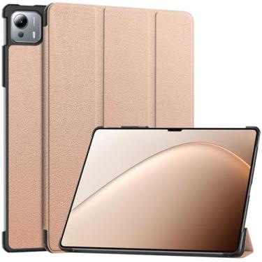 Imagem de Kepuch Custer Capas para Xiaomi Pad 7 Ultra 14",Couro-PU Bolsas Estojos - Rose Ouro